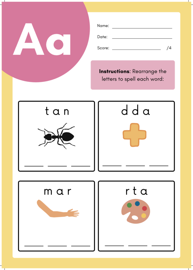 Preschool visual data 6